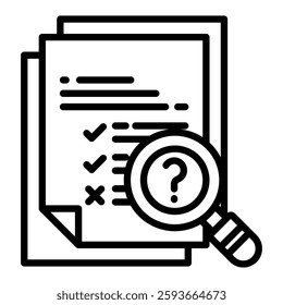Probability Analysis Icon in Glyph Style. Simple Vector Design. Simple Vector Glyph Icon