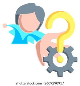 Probability icon represented by roll the dice Flat style.