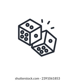 probability icon. vector.Editable stroke.linear style sign for use web design,logo.Symbol illustration.