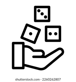 probability line icon illustration vector graphic