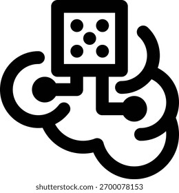 Probability, Probabilistic, Dice Outline Icon