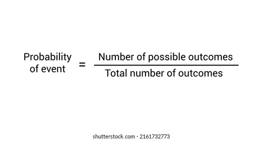 Probability Of Simple Events Formula In Probability Theory.