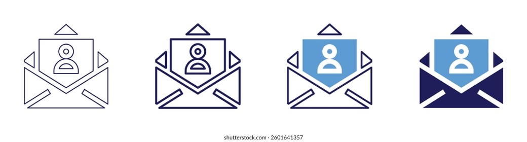 Probation period​ icon in 4 different styles. Thin Line, Line, Bold Line, Duotone. Duotone style. Editable stroke.
