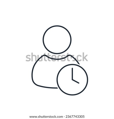 Probation period. Professional Compliance. Vector linear icon isolated on white background.