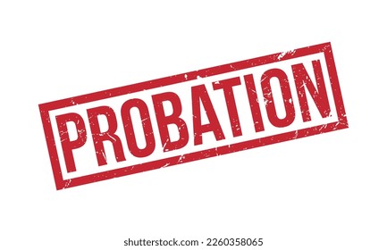 Probation Rubber Stamp Seal Vector