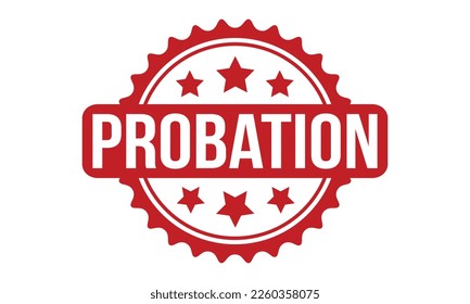 Probation Rubber Stamp Seal Vector