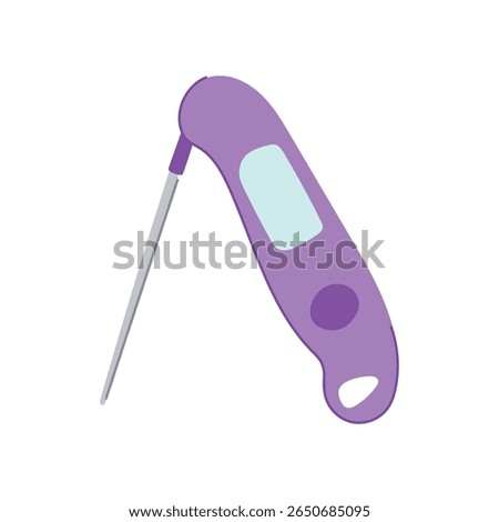 probe candy thermometer cartoon. heat boiling, syrup fudge, caramel chocolate probe candy thermometer sign. isolated symbol vector illustration