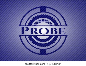 Probe emblem with jean background