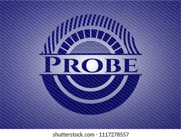 Probe emblem with jean texture