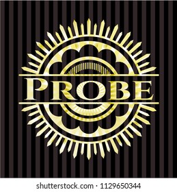 Probe gold shiny emblem