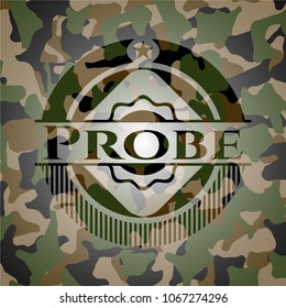 Probe on camo textureProbe on camo texture