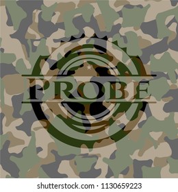 Probe on camouflage texture