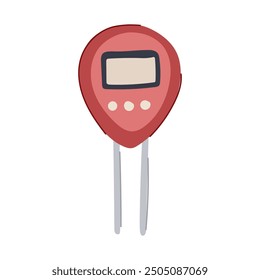 probe ph meter cartoon. sensor accuracy, precision digital, analog portable probe ph meter sign. isolated symbol vector illustration