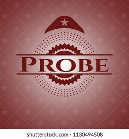 Probe realistic red emblem