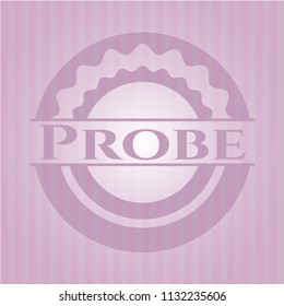 Probe retro style pink emblem