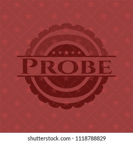 Probe retro style red emblem