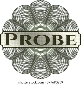 Probe rosette or money style emblem