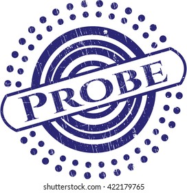 Probe rubber grunge texture stamp