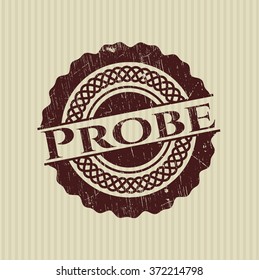 Probe rubber seal with grunge texture