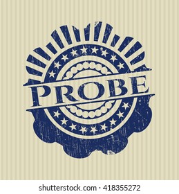 Probe rubber seal with grunge texture