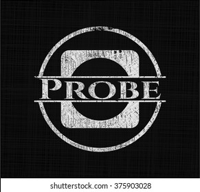 Probe auf der Tafel geschrieben