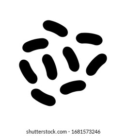 Probiotic bacteria, Good microorganisms concept isolated on white background