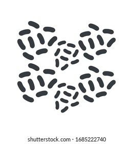 Probiotic bacteria, Good microorganisms concept isolated on white background