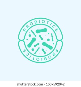 Probiotic icon logo vector illustration