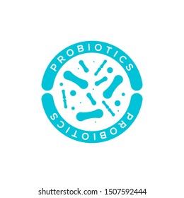 Probiotic icon logo vector illustration