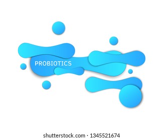 Probiotic logo. Bacteria probiotic on a white background. Logo vector.