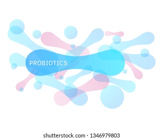 Probiotic logo. Bacteria probiotic on a white background. Logo vector. 