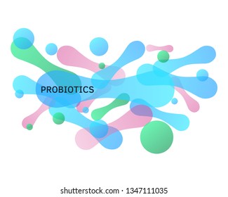 Probiotic logo. Bacteria probiotic on a white background. Logo vector. 