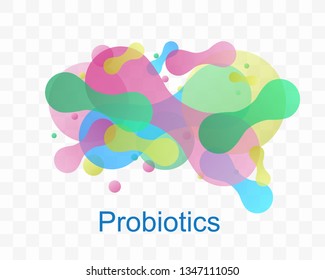 Probiotic logo. Bacteria probiotic on a white background. Logo vector. 