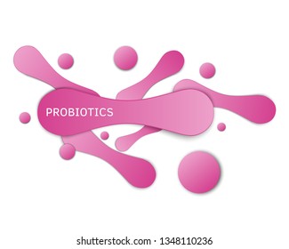 Probiotic logo. Bacteria probiotic on a white background. Logo vector. 