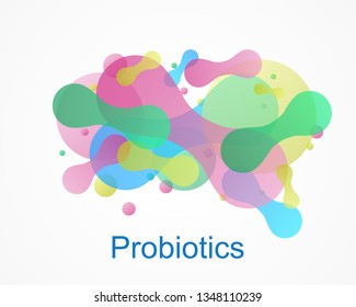 Probiotic logo. Bacteria probiotic on a white background. Logo vector. 