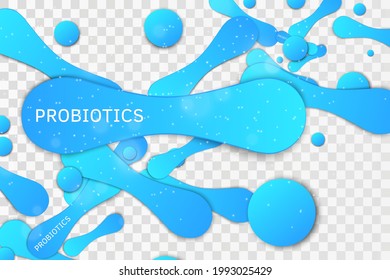 Probiotic logo. Bacteria probiotic on a white background. Logo vector.
