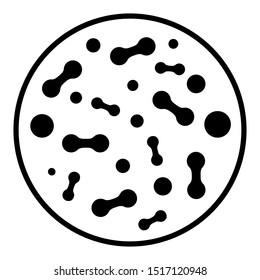 Probiotic vector icon. bacteria illustration symbol. Lactic prebiotic healthy flora care.