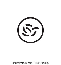 probiotic vector icon design template