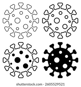 Probiotic virus icon. Simple illustration of probiotic virus vector icon for web design isolated on white background