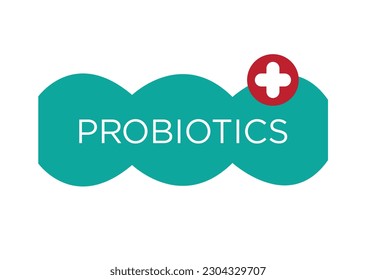 Probiotics with Additional Supplements. Editable Clip Art.