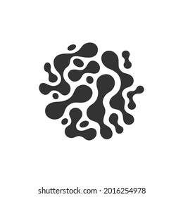 Probiotics bacteria graphic icon. Probiotics sign isolated on white background. Vector illustration