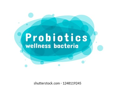 Probiotics bacteria logo. Prebiotic, Lactobacillus Vector Icon Design. Medical icons vector seamless pattern.White Background made from pills and capsules. Vector Illustration. 
