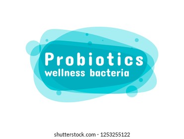 Probiotics bacteria logo. Prebiotic, Lactobacillus Vector Icon Design. Medical icons vector seamless pattern.White Background made from pills and capsules. Vector Illustration. 