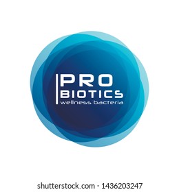 Probiotics bacteria logo. Prebiotic, Lactobacillus Vector Icon Design. Medical icons vector seamless pattern.White Background made from pills and capsules. Vector Illustration. 
