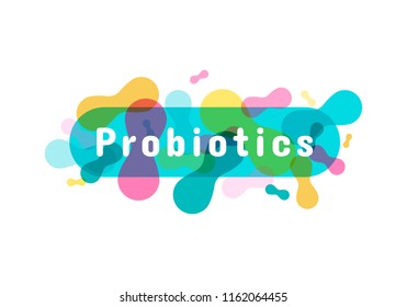 Probiotics bacteria logo. Simple flat style trend modern logotype graphic design isolated on white background. Prebiotic, Lactobacillus Vector Icon Design.