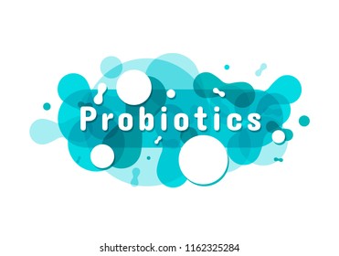 Probiotics bacteria logo. Simple flat style trend modern logotype graphic design isolated on white background. Prebiotic, Lactobacillus Vector Icon Design.