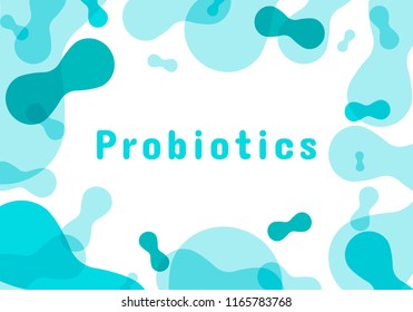 Probiotics bacteria logo. Simple flat style trend modern logotype graphic design isolated on white background. Prebiotic, Lactobacillus Vector Icon Design.