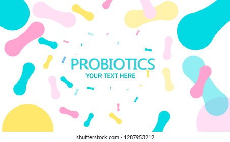 Probiotics bacteria logo. Simple flat style trend modern logotype graphic design isolated on white background. Prebiotic, Lactobacillus Vector Icon Design. 