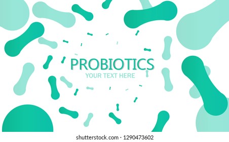 Probiotics bacteria logo. Simple flat style trend modern logotype graphic design isolated on white background. Prebiotic, Lactobacillus Vector Icon Design. 