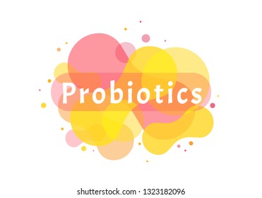 Probiotics bacteria logo. Simple flat style trend modern logotype graphic design isolated on white background. Prebiotic, Lactobacillus Vector Icon Design